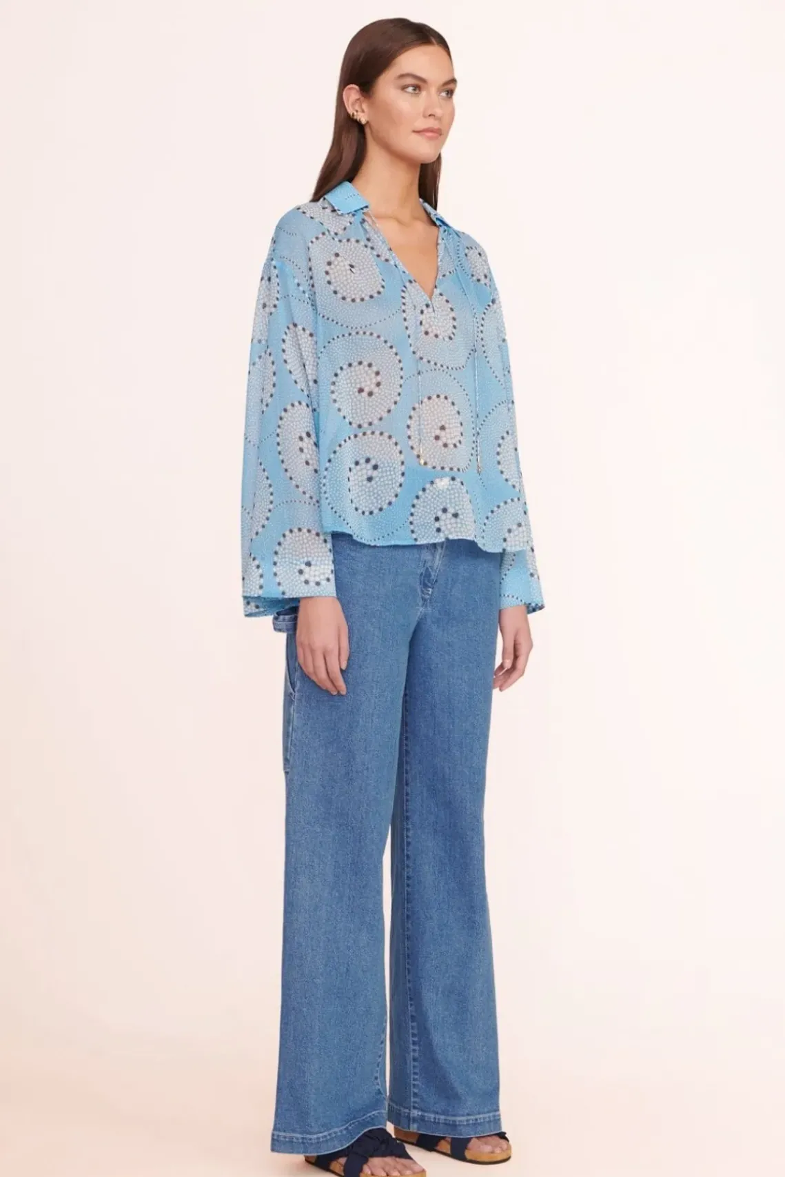 CLOTHING STAUD -MARISSA TOP - SHALLOW WHIRLPOOL