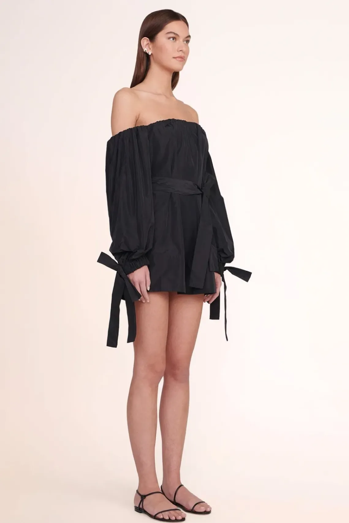 CLOTHING STAUD -MINI COLBY DRESS - BLACK