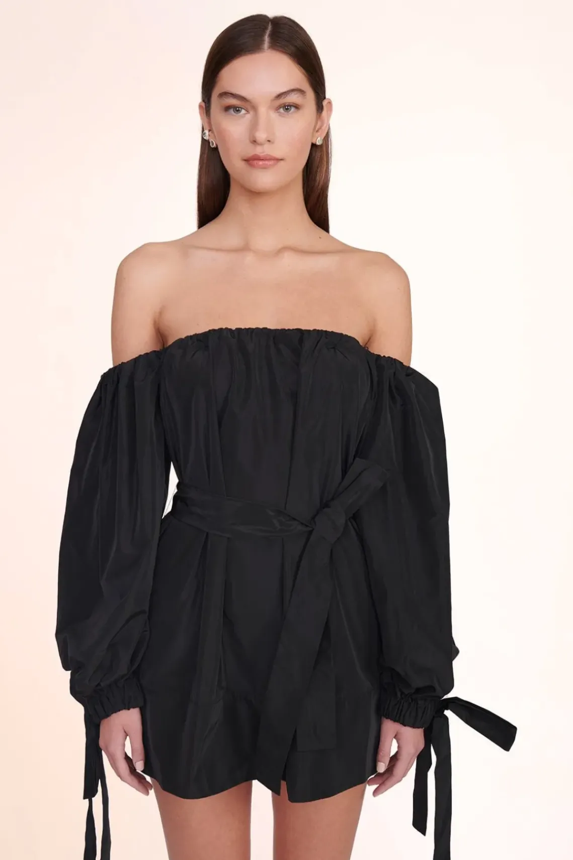 CLOTHING STAUD -MINI COLBY DRESS - BLACK