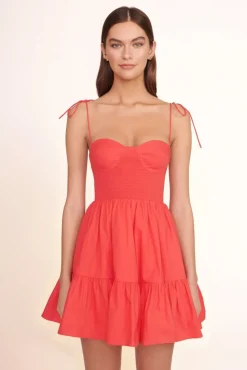 CLOTHING STAUD -MINI LANDRY DRESS - HIBISCUS