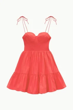 CLOTHING STAUD -MINI LANDRY DRESS - HIBISCUS