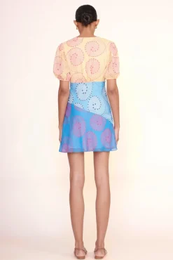 CLOTHING STAUD -MINI MILLA DRESS - MULTI WHIRLPOOL