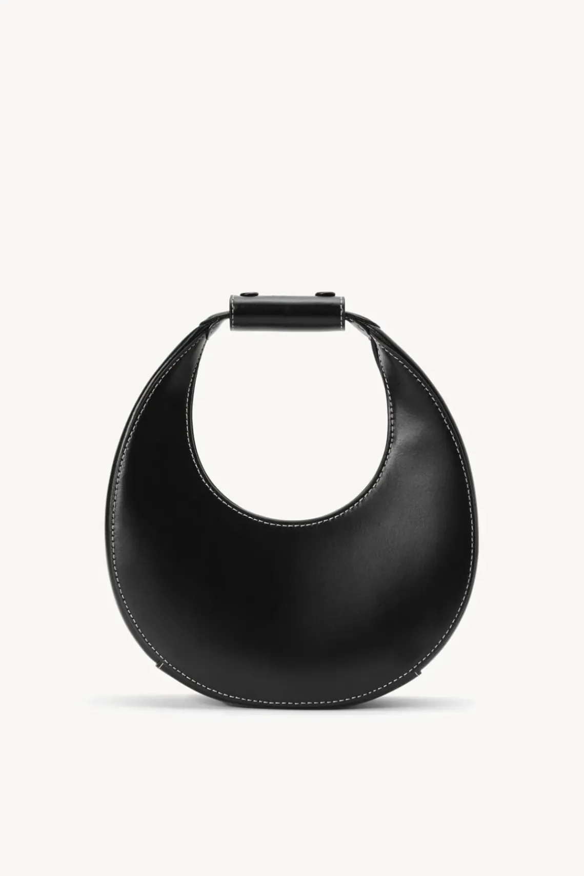 HANDBAGS STAUD -MINI MOON BAG - BLACK