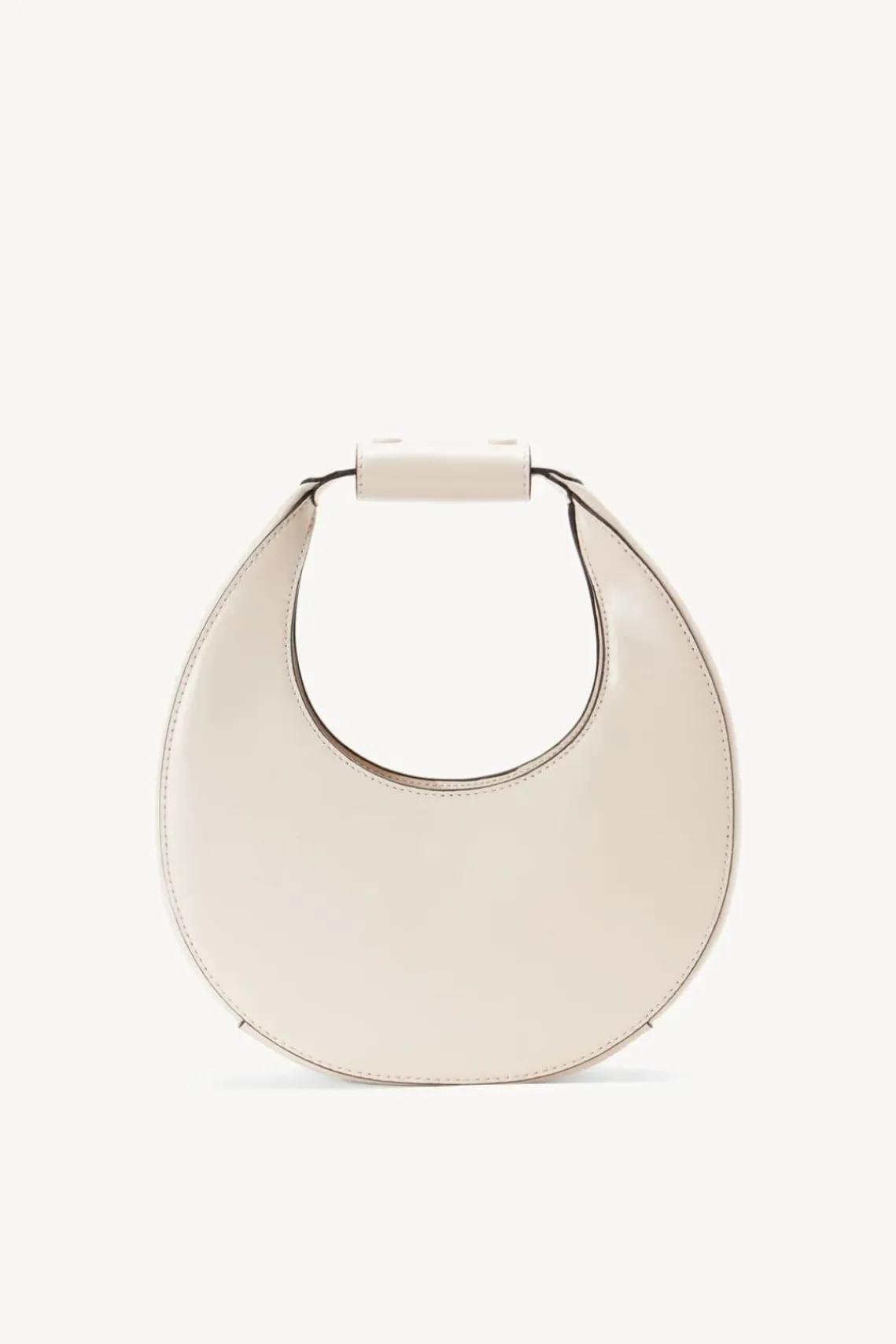 HANDBAGS STAUD -MINI MOON BAG - CREAM