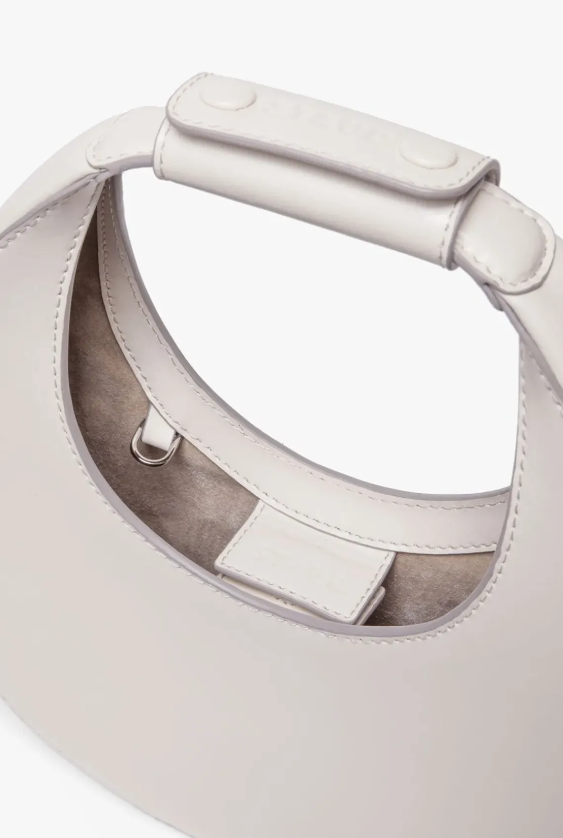 HANDBAGS STAUD -MINI MOON BAG - CREAM