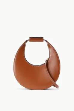 HANDBAGS STAUD -MINI MOON BAG - TAN