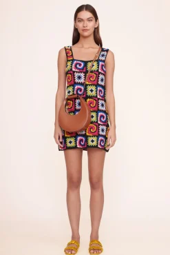 HANDBAGS STAUD -MINI MOON BAG - TAN