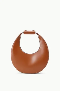 HANDBAGS STAUD -MINI MOON BAG - TAN