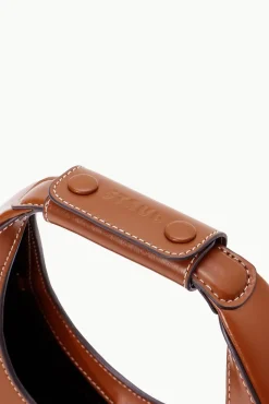 HANDBAGS STAUD -MINI MOON BAG - TAN