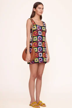 HANDBAGS STAUD -MINI MOON BAG - TAN