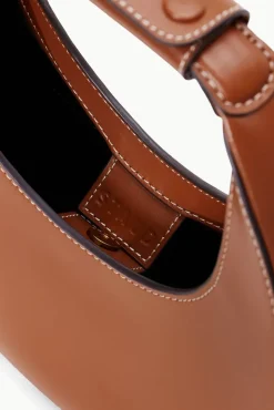 HANDBAGS STAUD -MINI MOON BAG - TAN