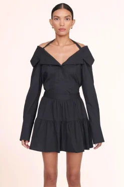 CLOTHING STAUD -MINI SEA SKIRT - BLACK