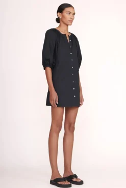 CLOTHING STAUD -MINI VINCENT DRESS - BLACK