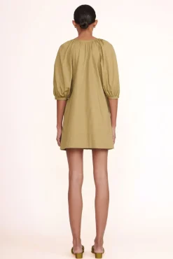 CLOTHING STAUD -MINI VINCENT DRESS - KHAKI