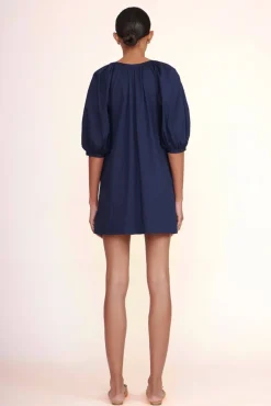 CLOTHING STAUD -MINI VINCENT DRESS - NAVY
