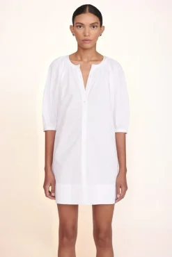 CLOTHING STAUD -MINI VINCENT DRESS - WHITE