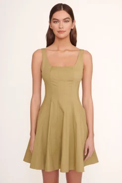 CLOTHING STAUD -MINI WELLS DRESS - KHAKI