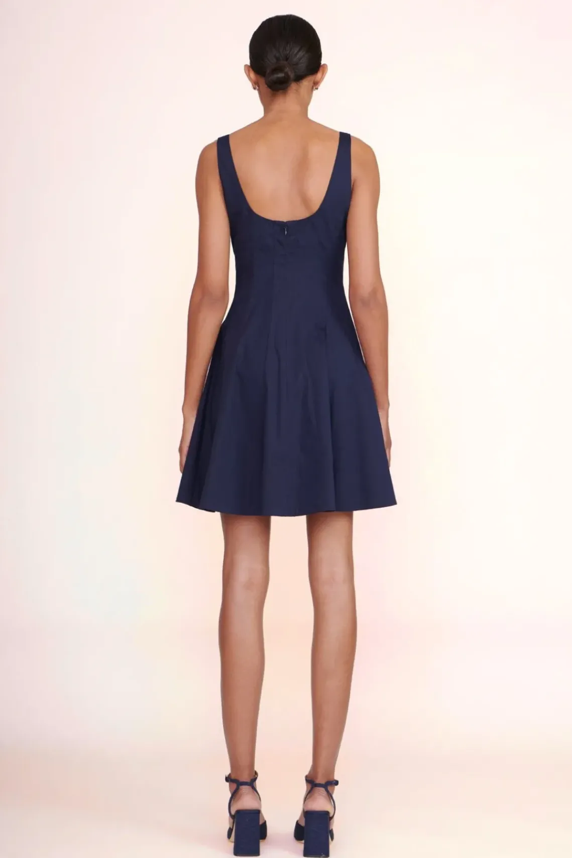CLOTHING STAUD -MINI WELLS DRESS - NAVY