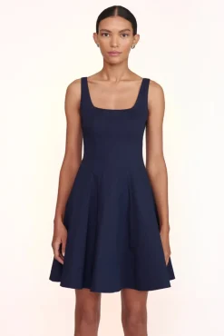 CLOTHING STAUD -MINI WELLS DRESS - NAVY