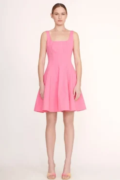 CLOTHING STAUD -MINI WELLS DRESS - PLUMERIA