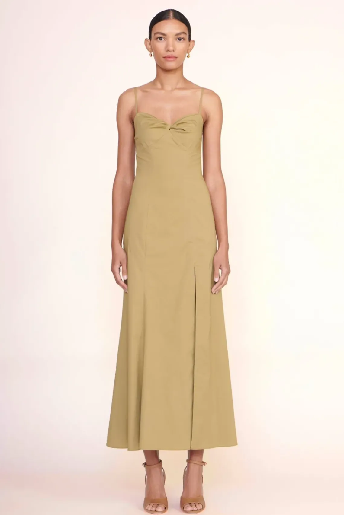 CLOTHING STAUD -NATALY DRESS - KHAKI