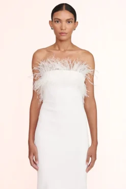 CLOTHING STAUD -NELLIE DRESS - WHITE