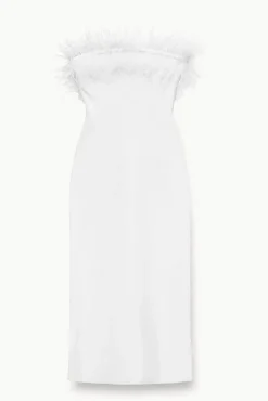 CLOTHING STAUD -NELLIE DRESS - WHITE