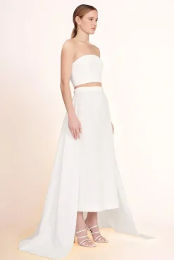 BRIDE STAUD Bridal Dresses-NYLA TOP - WHITE