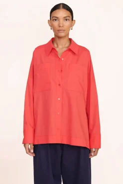 CLOTHING STAUD -PAYTON TOP - HIBISCUS