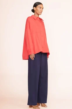 CLOTHING STAUD -PAYTON TOP - HIBISCUS