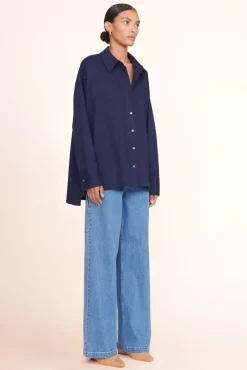 CLOTHING STAUD -PAYTON TOP - NAVY