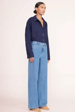 CLOTHING STAUD -PAYTON TOP - NAVY