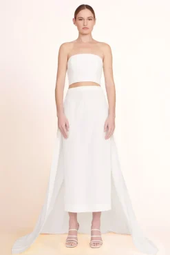 CLOTHING STAUD -PRUNELLA SKIRT - WHITE