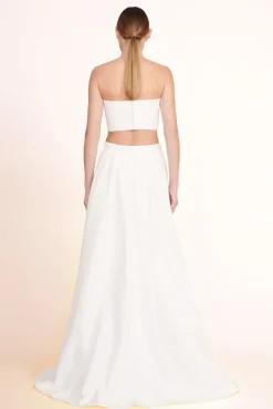 CLOTHING STAUD -PRUNELLA SKIRT - WHITE