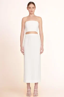 CLOTHING STAUD -PRUNELLA SKIRT - WHITE
