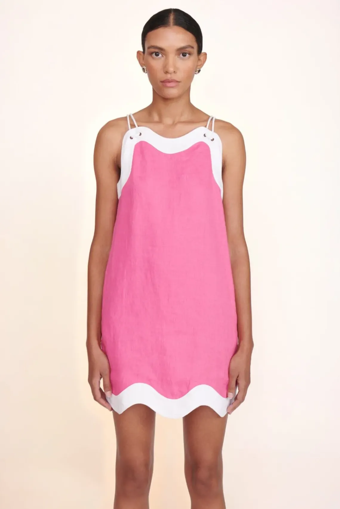 CLOTHING STAUD -RENATA DRESS - BLOSSOM WHITE