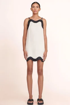 CLOTHING STAUD -RENATA DRESS - NATURAL BLACK