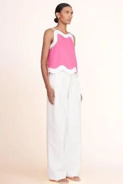 CLOTHING STAUD -RENATA TOP - BLOSSOM WHITE