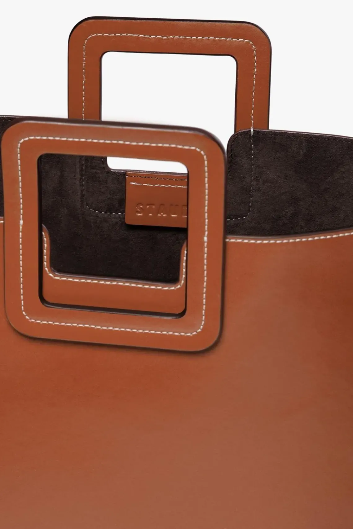 HANDBAGS STAUD -SHIRLEY LEATHER BAG SADDLE - TAN