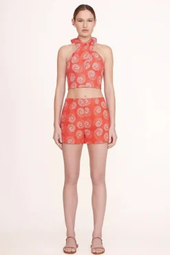 CLOTHING STAUD -SMOCKED KAI TOP - HIBISCUS WHIRLPOOL