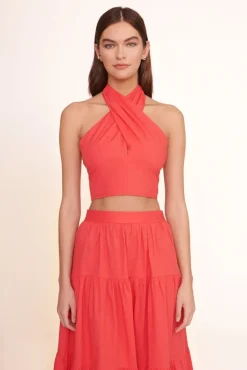 CLOTHING STAUD -SMOCKED KAI TOP - HIBISCUS