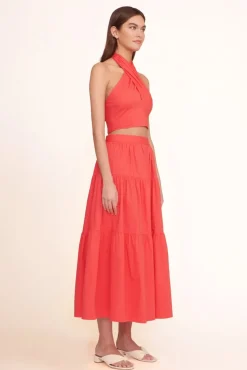 CLOTHING STAUD -SMOCKED KAI TOP - HIBISCUS