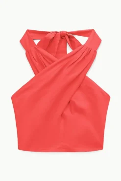 CLOTHING STAUD -SMOCKED KAI TOP - HIBISCUS