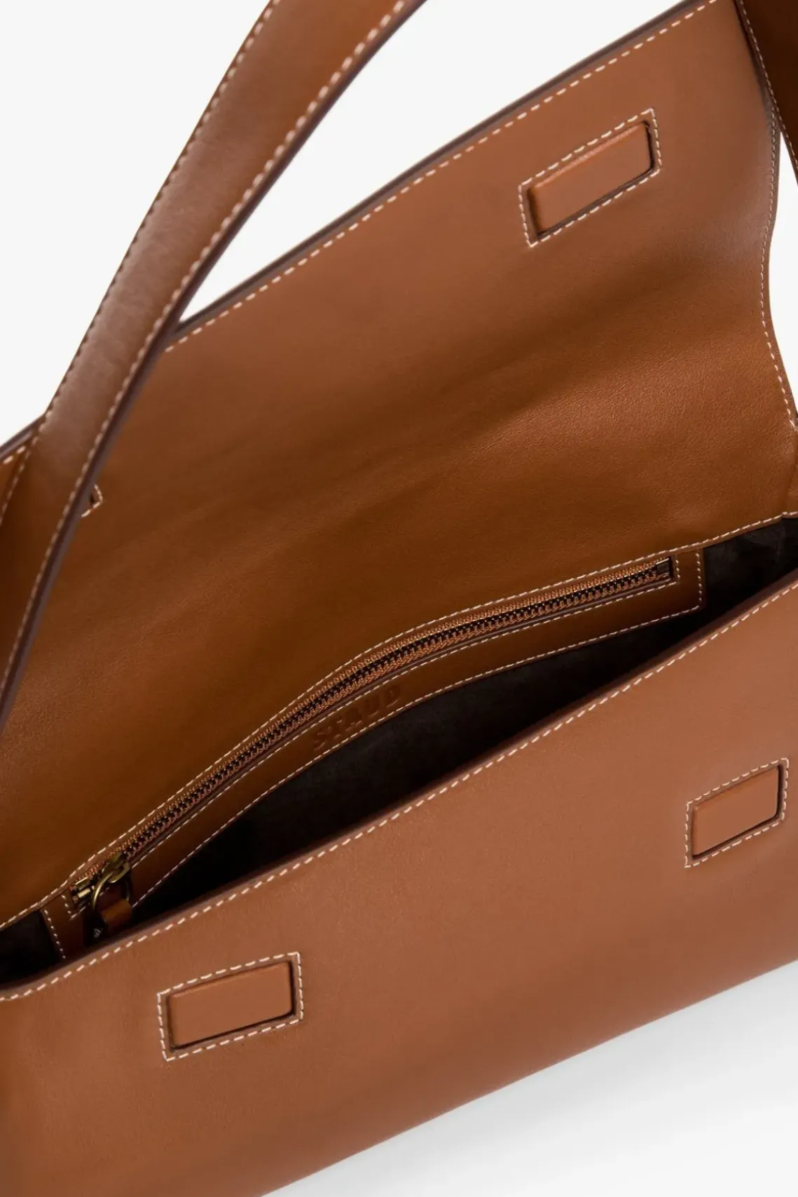 HANDBAGS STAUD - ACUTE SHOULDER BAG TAN