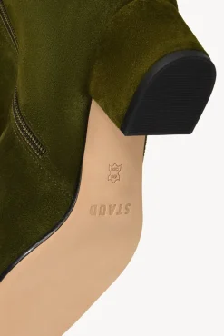 SHOES STAUD - AIMEE SHORT BOOT OLIVE SUEDE