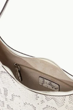 HANDBAGS STAUD - ALEC BAG SNAKE EMBOSSED BLEACHED