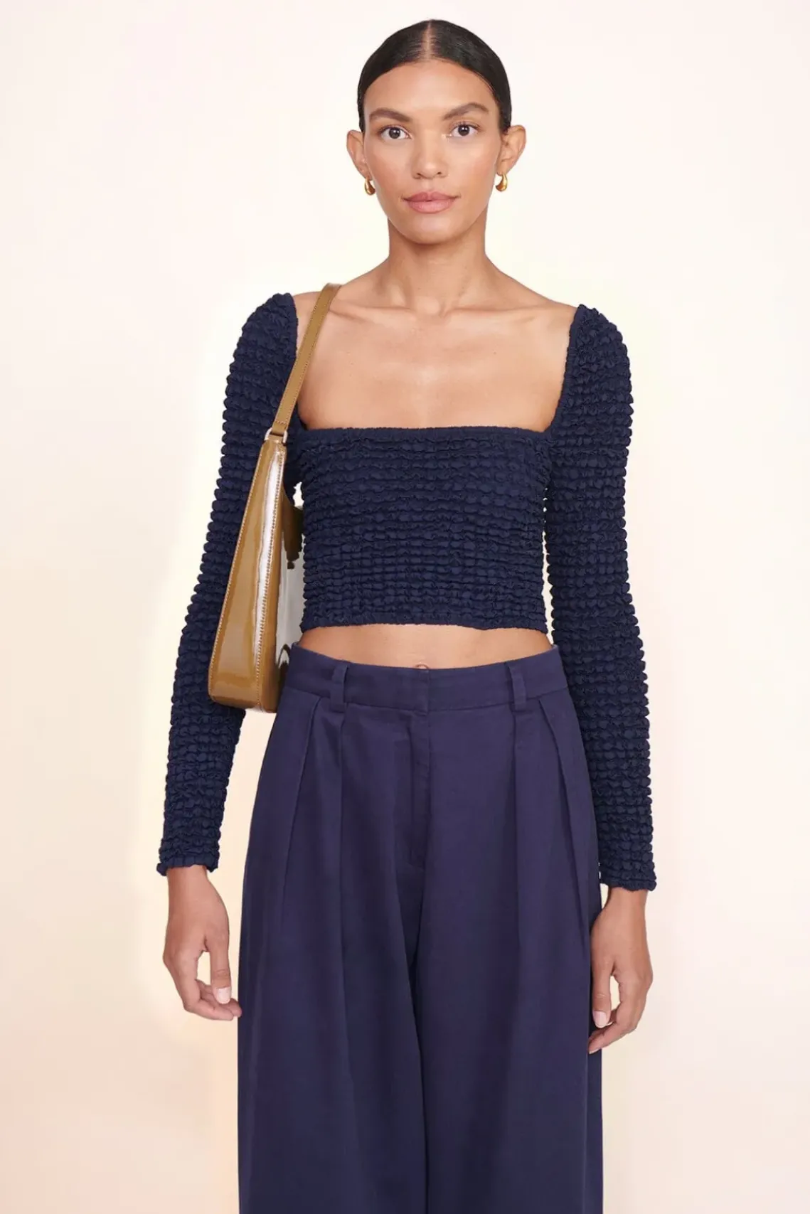 HANDBAGS STAUD - ALEC BAG PATENT ROSEMARY