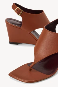 SHOES STAUD - ALEX WEDGE TAN