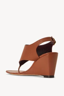 SHOES STAUD - ALEX WEDGE TAN