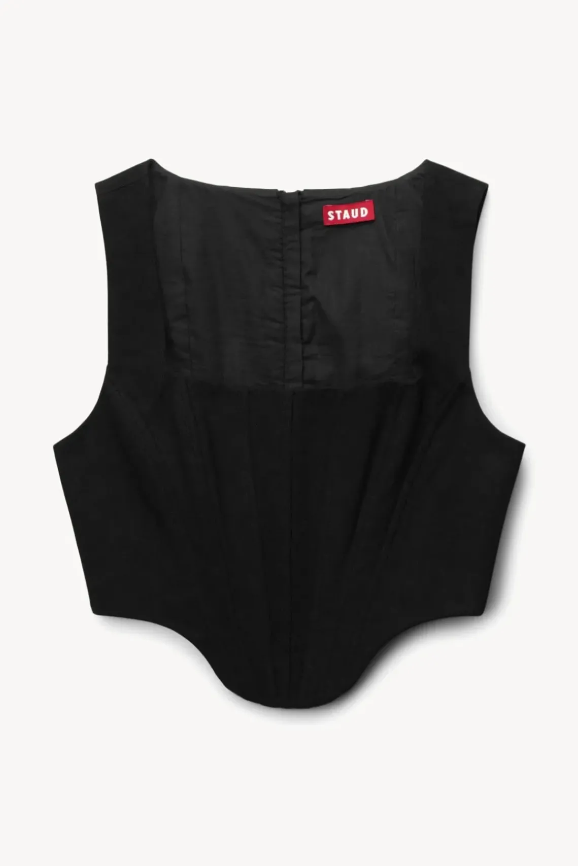 CLOTHING STAUD - ALICE TOP TWILL BLACK